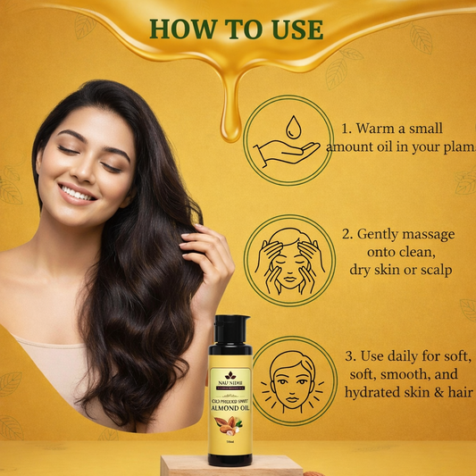 The Ultimate Multipurpose Beauty Elixir: 100% Pure Sweet Almond Oil for Hydrating Skin and Strengthening Hair