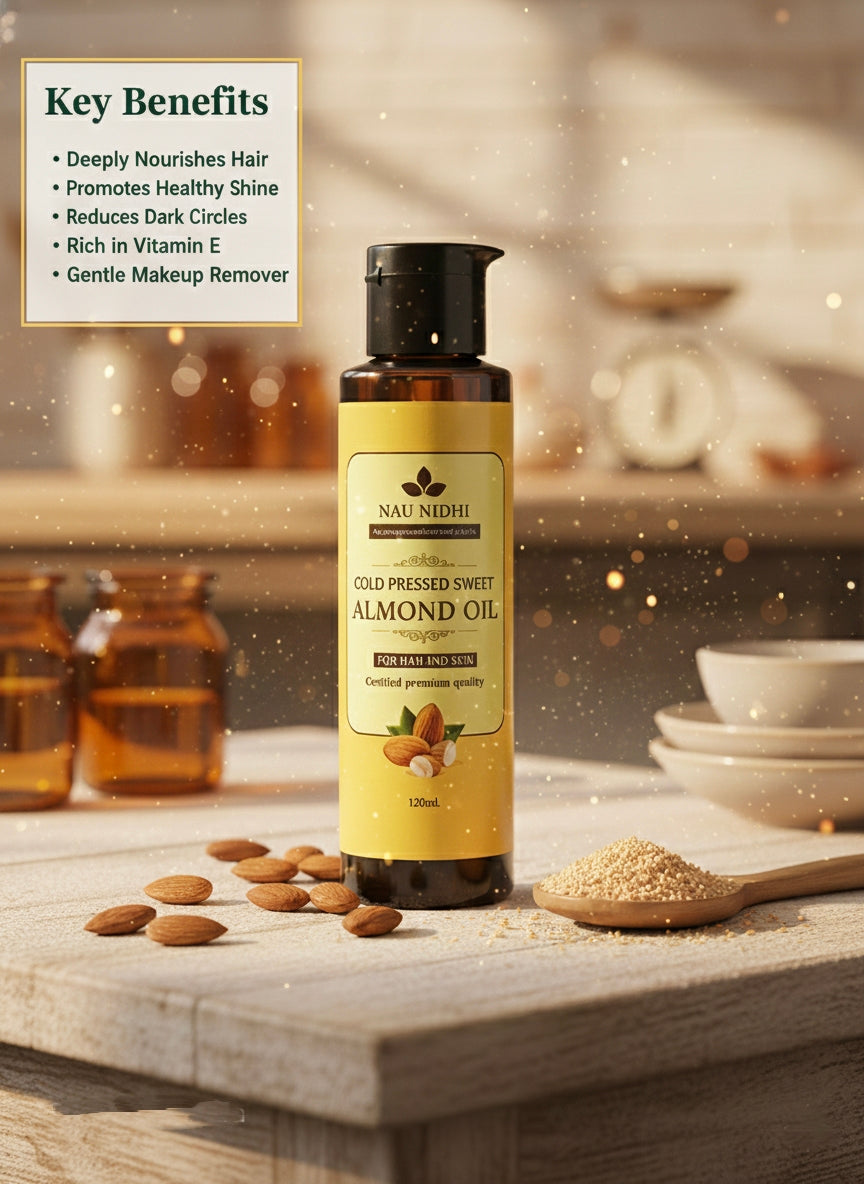 The Ultimate Multipurpose Beauty Elixir: 100% Pure Sweet Almond Oil for Hydrating Skin and Strengthening Hair