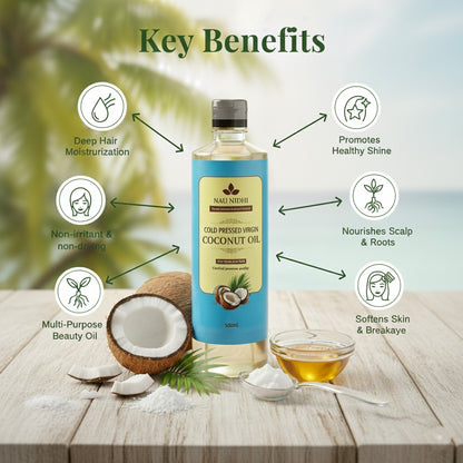 100% Pure & Unrefined: Nau Nidhi Cold Pressed Virgin Coconut Oil