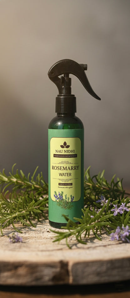 Nau Nidhi's Pure Rosemary Water: An Authentic Hydro-Distillate for Maximum Benefits