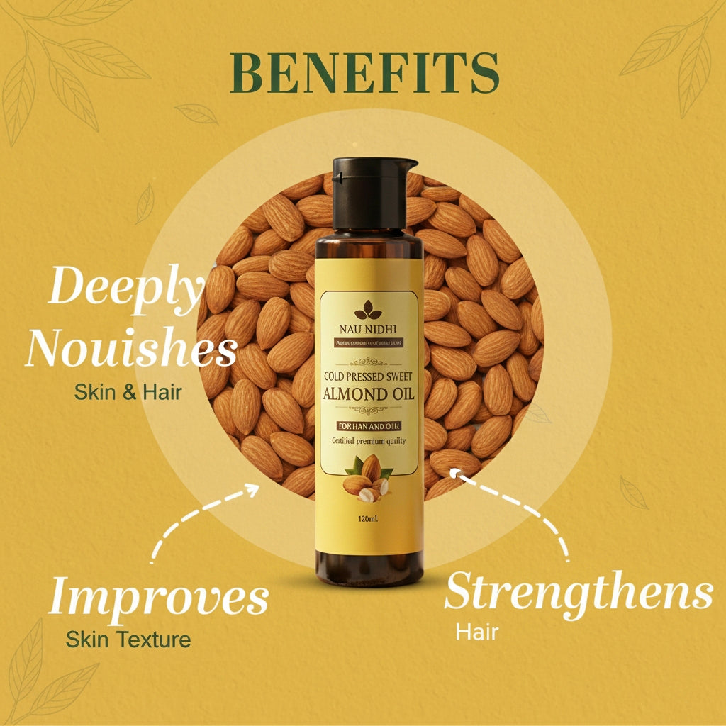 The Ultimate Multipurpose Beauty Elixir: 100% Pure Sweet Almond Oil for Hydrating Skin and Strengthening Hair