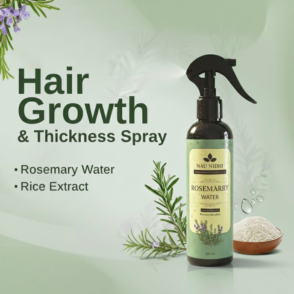 Nau Nidhi's Pure Rosemary Water: An Authentic Hydro-Distillate for Maximum Benefits
