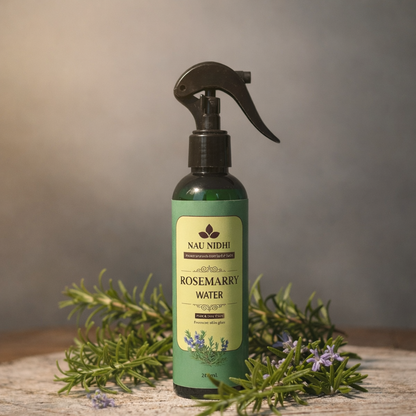 Nau Nidhi's Pure Rosemary Water: An Authentic Hydro-Distillate for Maximum Benefits
